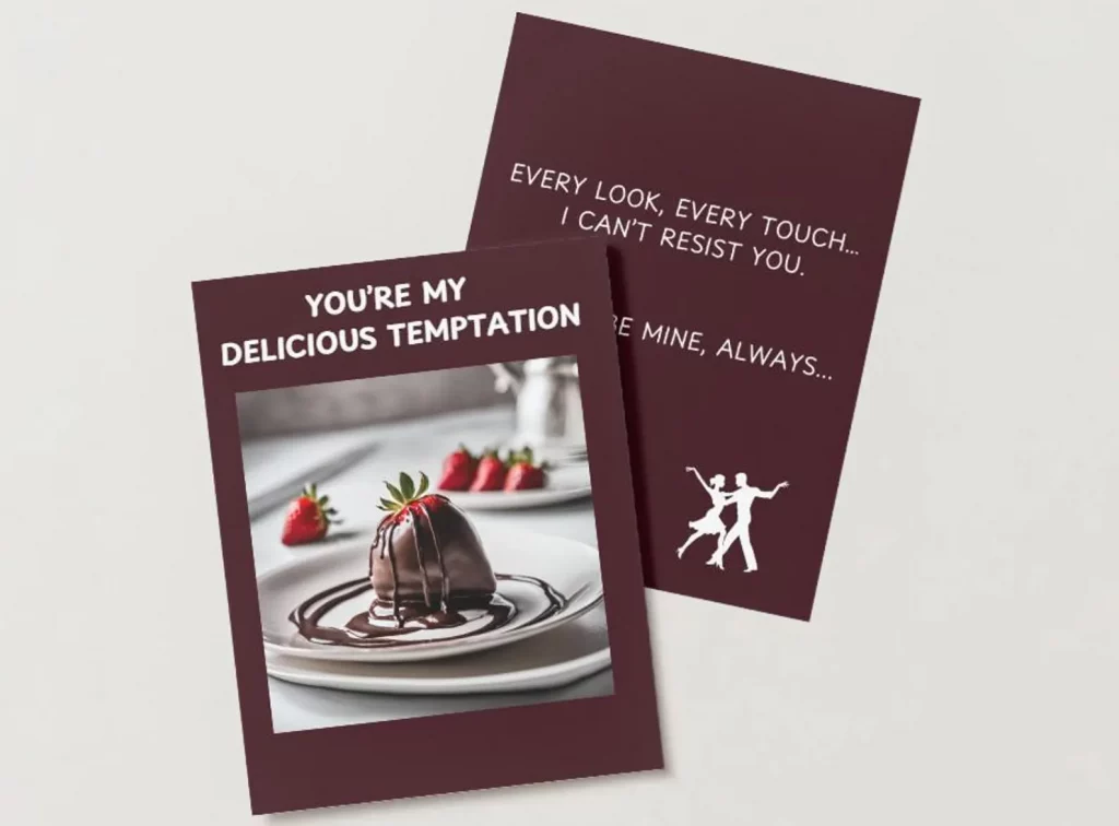 T-shirt You're My Delicious Temptation Cadeau romantique pour elle et lui