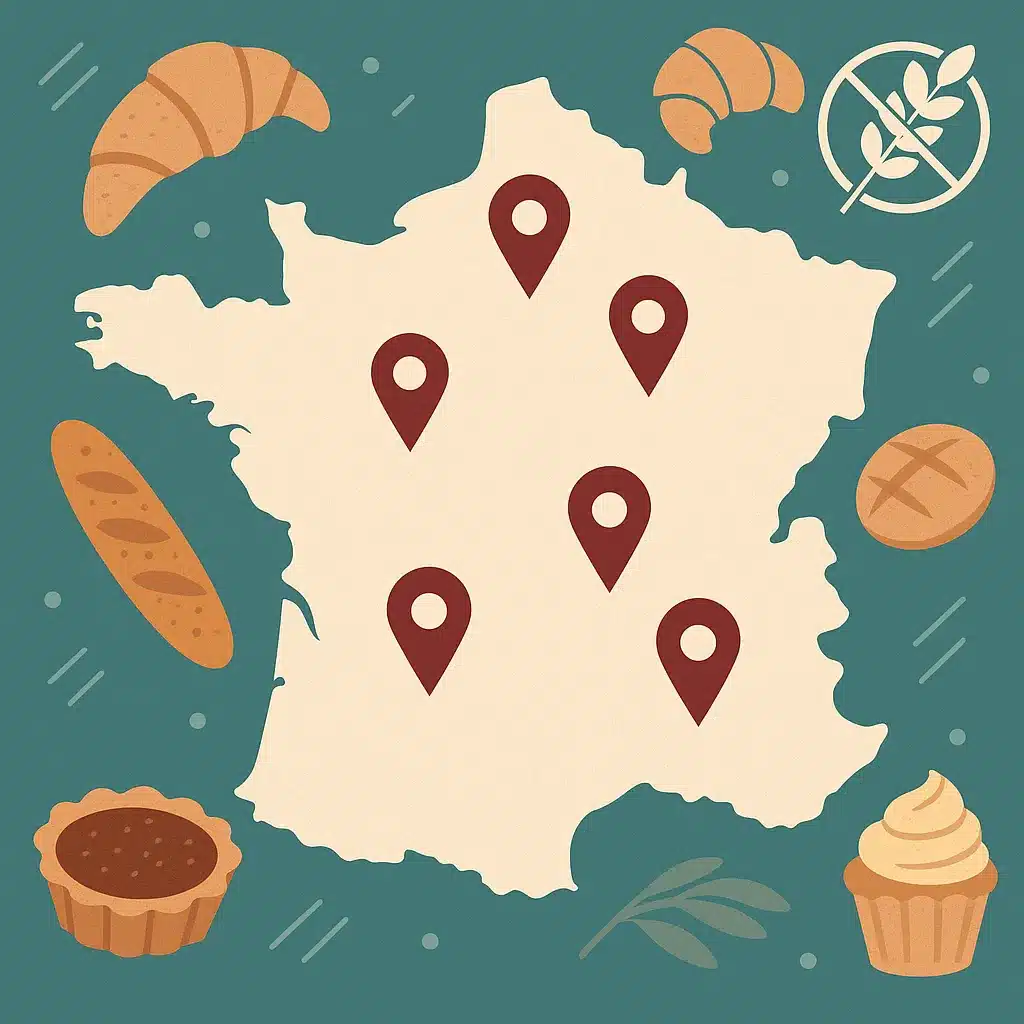 Lire la suite à propos de l’article Boulangeries et Pâtisseries Sans Gluten : trouvez les meilleures adresses près de chez vous