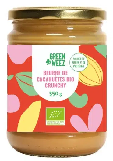 Beurre de cacahuète crunchy Greenweez