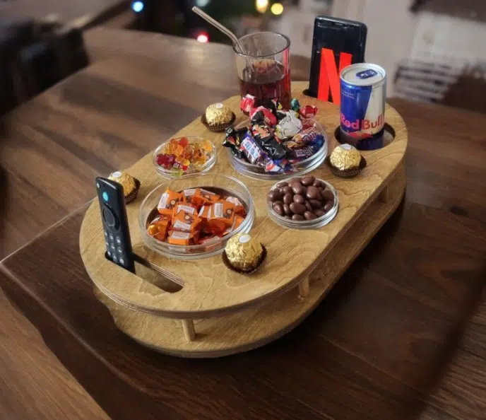 Bar à café en bois fait main