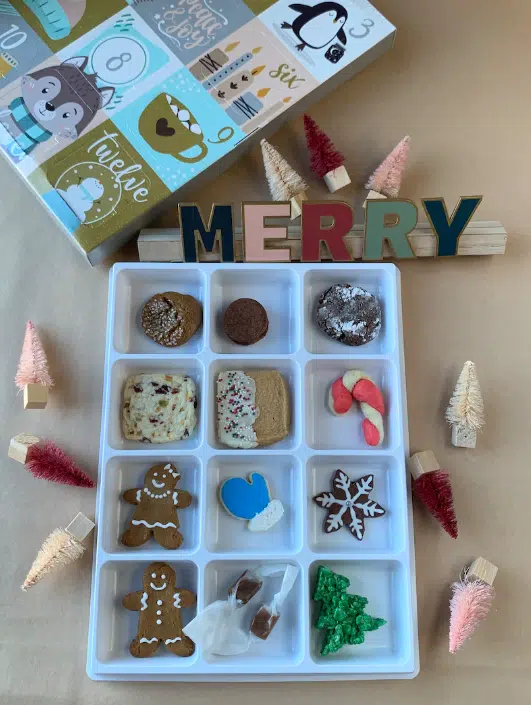 Calendrier de l'avent Etsy  - 12 Biscuits assortis sans gluten