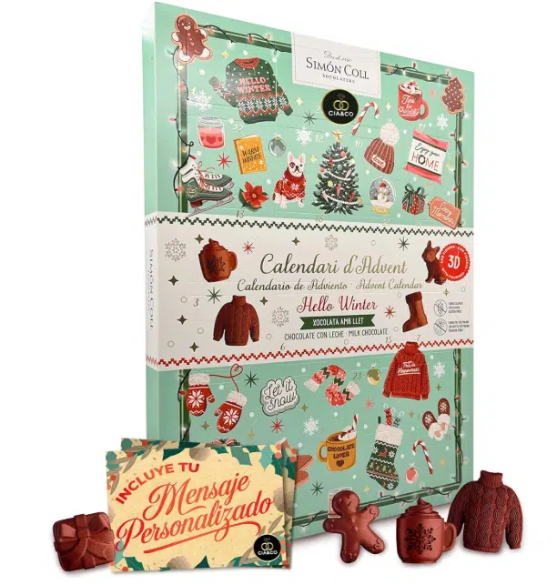 Calendrier de l'avent Simon Coll sans gluten au chocolat au lait