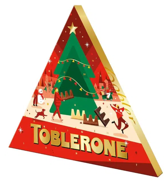 Calendrier de l'avent sans gluten Toblerone