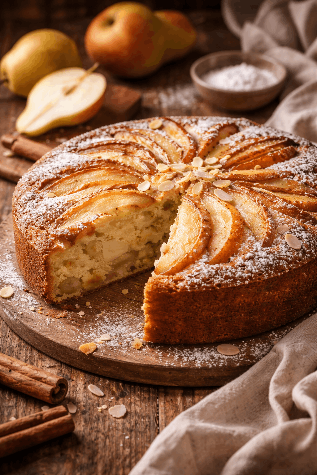 Moelleux aux Poires Sans Gluten : Un Gâteau Fondant et Gourmand