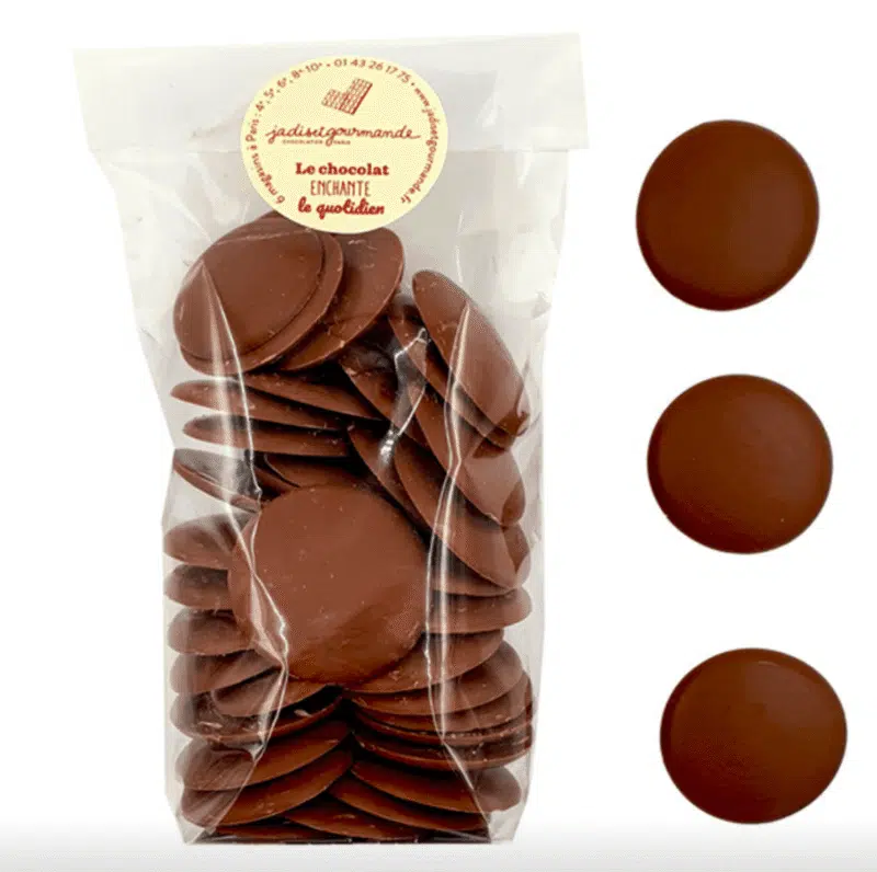 Palets fins au chocolat au lait