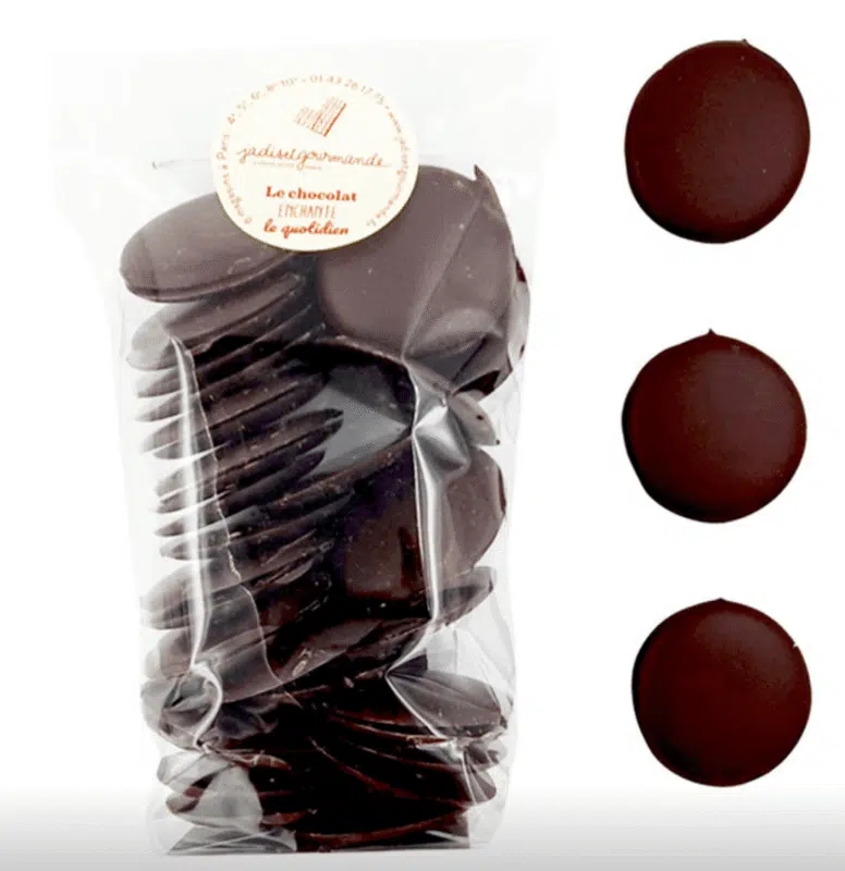 Palets fins au chocolat noir