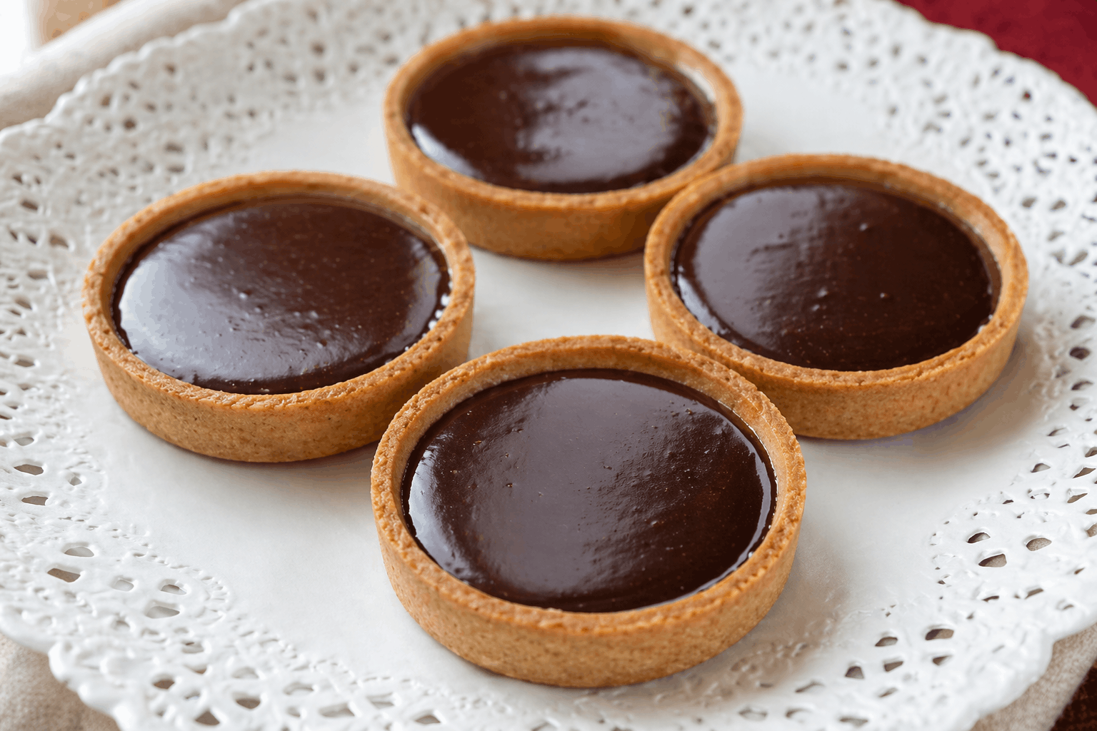 Tartes noisettes goût Nutella sans oeufs sans gluten