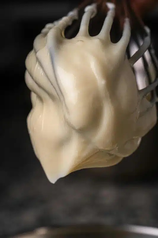 Crème pâtissière texture épaisse et crémeuse