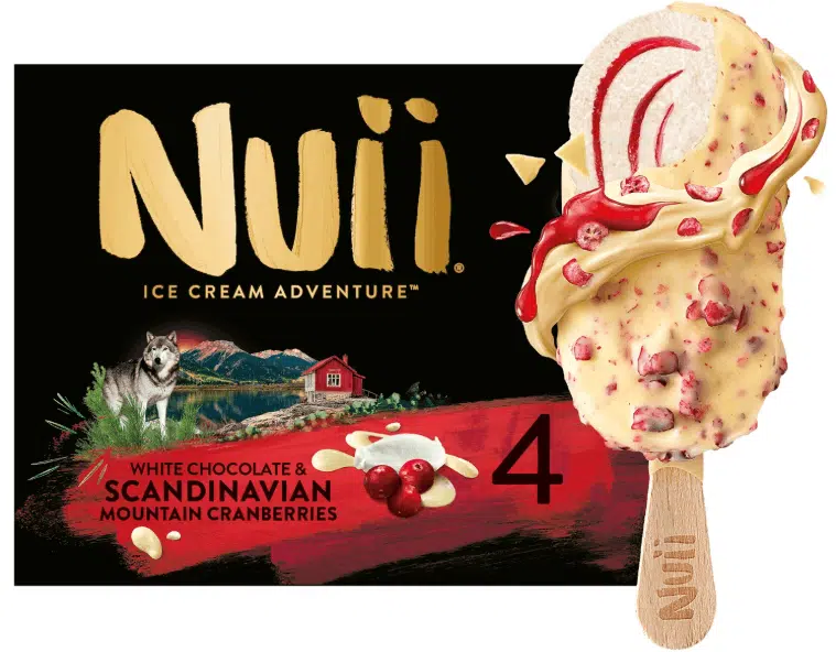 Glace NUII Chocolat Blanc Canneberges