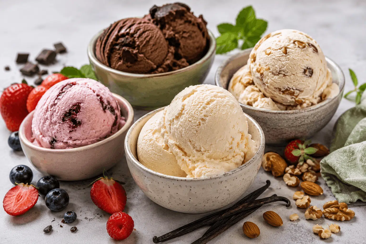 Glaces sans gluten